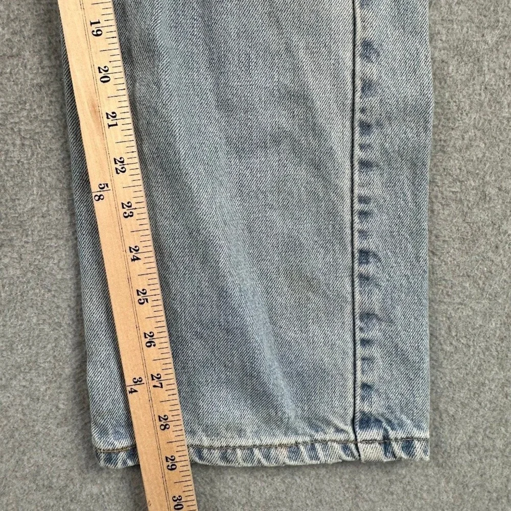 Vintage Levi 505 Men 90's Straight Light Wash Distressed Denim Jeans Rodeo 34x29